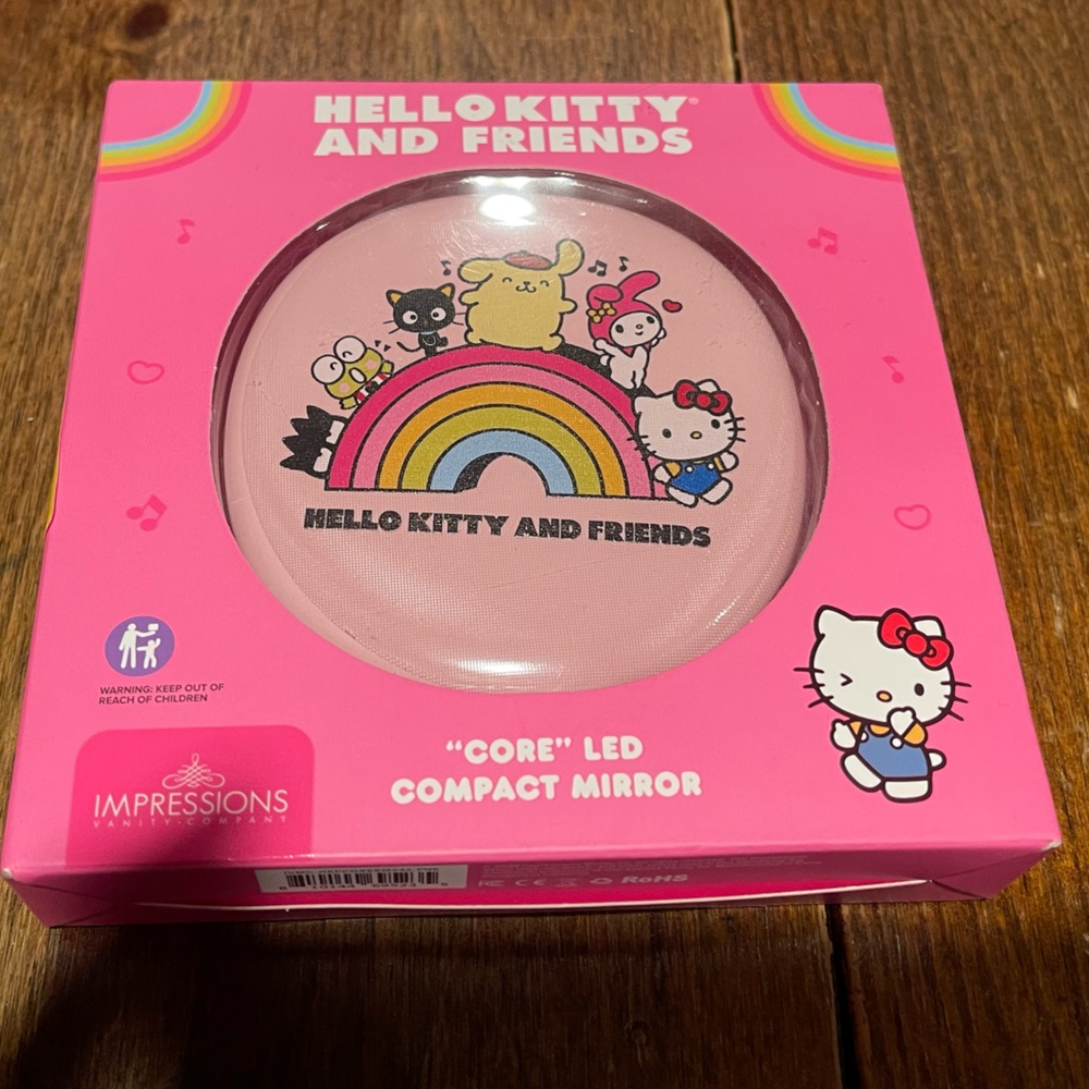 BNIB Impressions Pink Hello Kitty LED Mirror